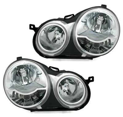 Scheinwerfer Set für VW Polo 9N 2001-2005 H1 H7 Halogen Hauptscheinwerfer - Bild 1 von 4