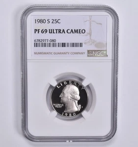 PF69 UCAM 1980-S Washington Quarter NGC Brown Lbl *1669 - Picture 1 of 5