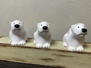 Fisher Price Little People Eisbär Kunststoff Figur weiß Arktis Spielzeug X3 - Bild 1 von 8