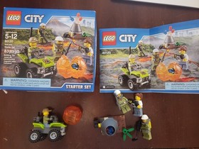 Lego CITY Volcano Starter Set 60120 Complete w/ Box & Instructions