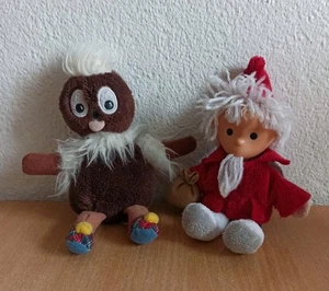 Sandmännchen & Pittplatsch 2er Set Heunec 2011 & 2009 Plüsch Stofftier Schlenker - Bild 1 von 10