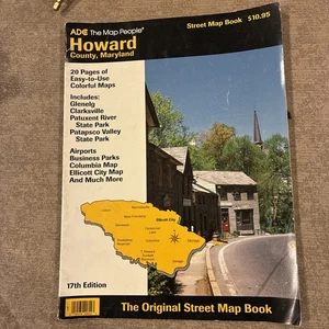 Libro de mapas de calles de ADC del condado de Howard MD 17ª edición 1994 - Imagen 1 de 5