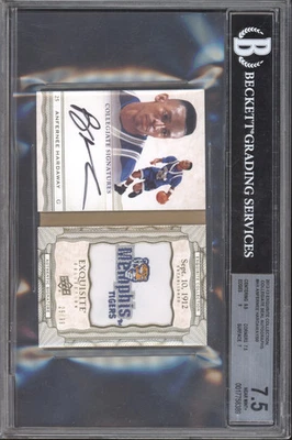 Anfernee Hardaway 2012-13 Upper Deck Exquisite Collection Seal Auto /99 BGS 7.5 - Image 1 of 2