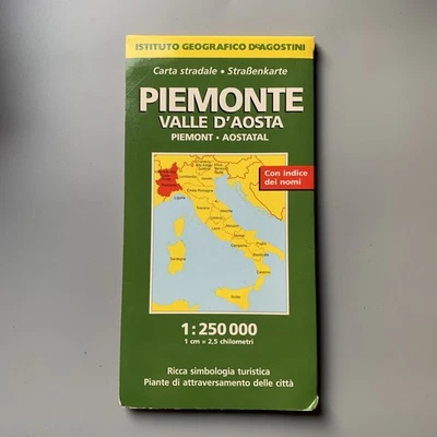 Piemonte Valle d ´Aosta Italian -Carta Stradale - Image 1 of 3