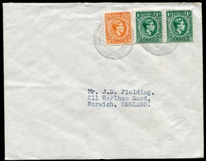 JAMAICA (24911): Main Ridge “MR” cancelación/cubierta KG6 - Imagen 1 de 1