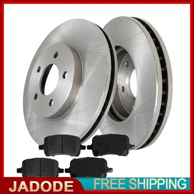 Rotores e pastilhas de freio dianteiros perfurados e com fenda para Chevy Malibu Pontiac G6 2.4L V6 - Imagem 1 de 3