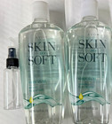 2 PCS Avon SKIN SO SOFT BATH OIL ORIGINAL 16 oz with -travel spray