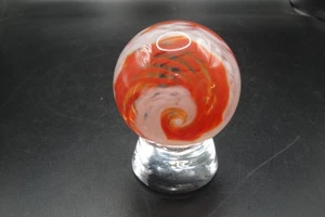 Sammy Sam Hogue handgefertigt 1 1/2" Korkenzieher Wirbel Marmor-signiert SLH '99, Ständer inkl. - Bild 1 von 6