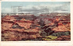 Postcard AZ: Grand Canyon from Bright Angel Hotel, Arizona, Posted 1935 - Picture 1 of 2