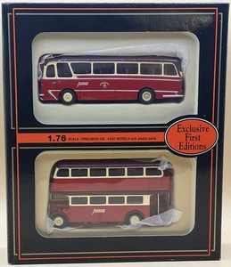 EFE 1:76 Barton Bus Set - AEC RT & Harrington Coach - Ilkestone Nottingham  - Picture 1 of 1