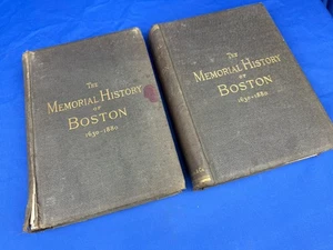 1880 & 1883 Volumes MEMORIAL HISTORY of BOSTON 1630-1880 Engravings, Photos - Bild 1 von 24