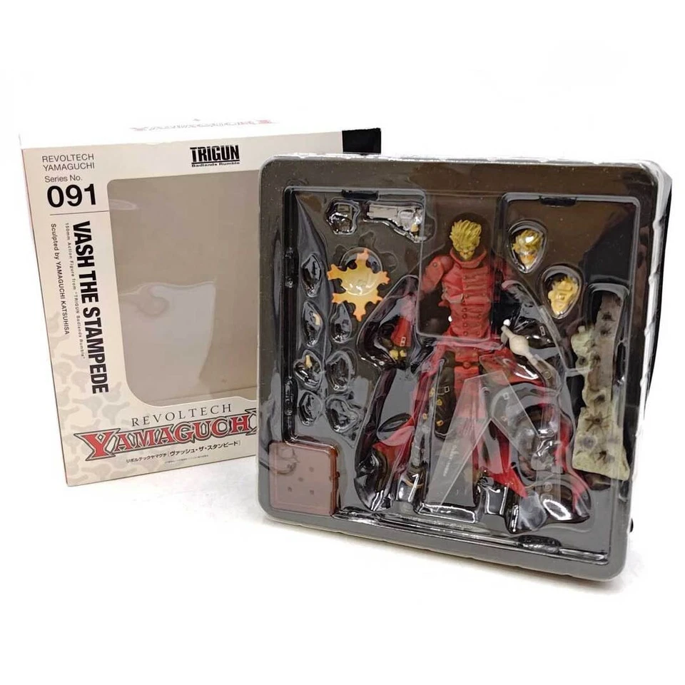 Boneco Revoltech Yamaguchi Trigun Vash the Stampede #091 2010 Esgotado - Imagem 1 de 4