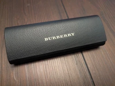 Burberry Black Leather Velvet Beige Felt Eyeglasses Case Holder Cloth Magnet - Image 1 of 4