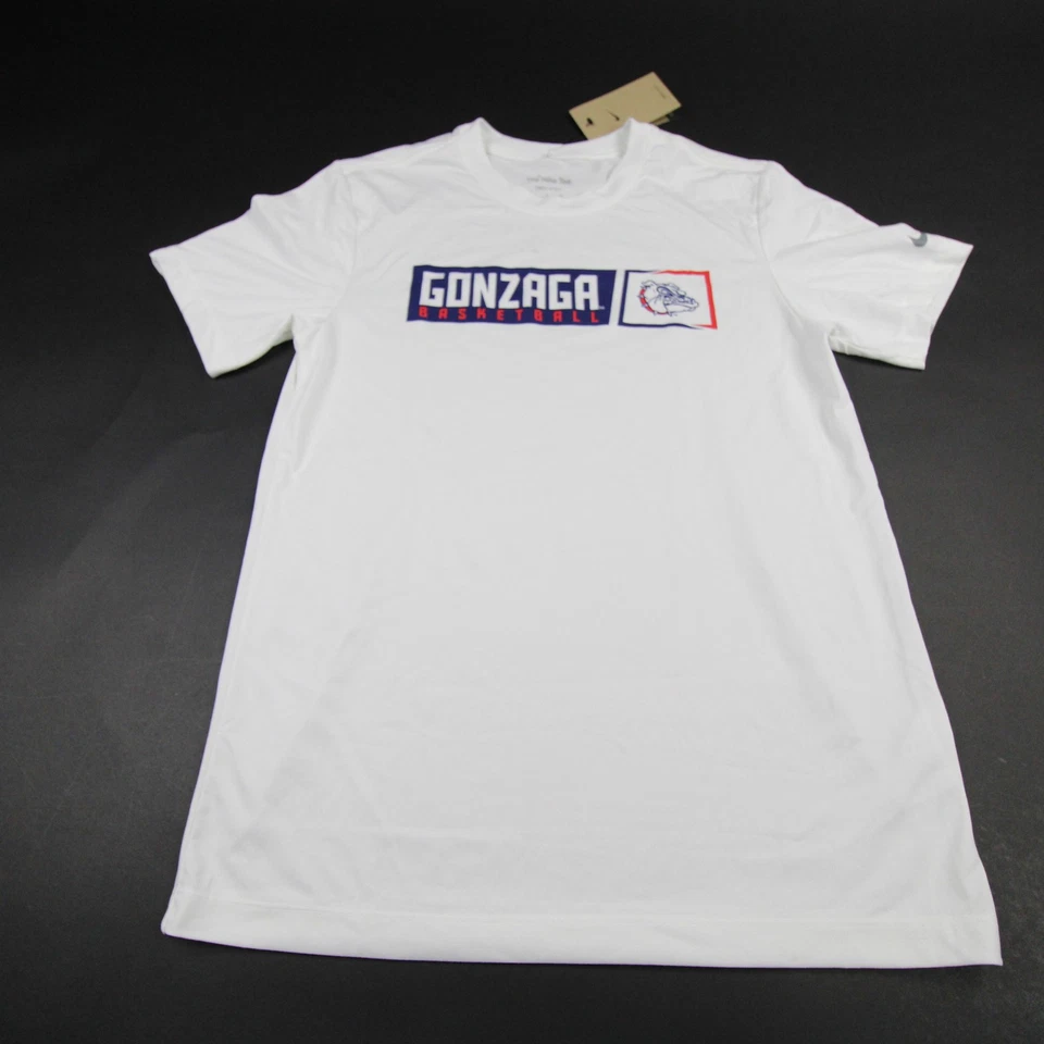Gonzaga Bulldogs Nike Dri-Fit Short Sleeve Shirt Men's White Used - Image 1 of 1