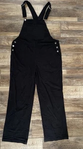 Mono Luvamia Mujer Pana Negro XL Correas Ajustables Bolsillos - Imagen 1 de 8