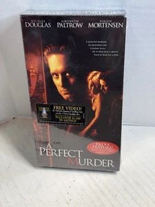 A Perfect Murder Movie New VHS Michael Douglas Gwyneth Paltrow - Imagen 1 de 2