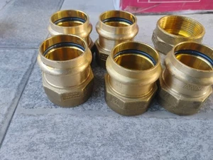 6-FNW Press x Female Brass Adapter Lead Free 1-1/2" - Picture 1 of 2