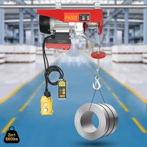 Electric Hoist Winch 660Lbs Engine Crane Overhead Wireless Remote Control PA300 - Bild 1 von 14
