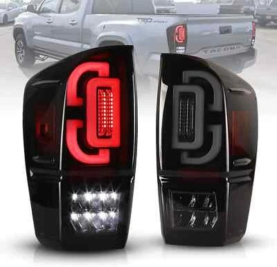 Luces traseras LED secuenciales para Toyota Tacoma 2016-2023 luces de freno traseras humo Foto 1 de 4