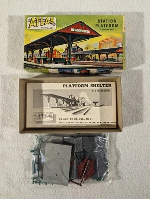 Vintage 1963 Atlas #707-130 HO Rockville Station Platform ~ SEALED NOS NIB - Image 1 of 2