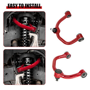 For 2004-2021 Ford F150 Red Front Upper Control Arms For 2-4" Lift Ball Joint