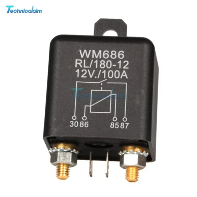 12V/24V 100A/200A 4Pin Automotive Relay Normally Open Switch Relay For Car Boat - Image 1 of 4