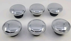 Harley Davidson OEM Chrome Gas Tank Cap Lot X6 One Dented From Dealer Estate - Picture 1 of 5