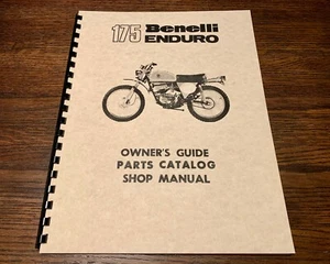 BENELLI ENDURO 175cc PROPIETARIO Y MANUAL DE SERVICIO Y REPUESTOS - Imagen 1 de 5