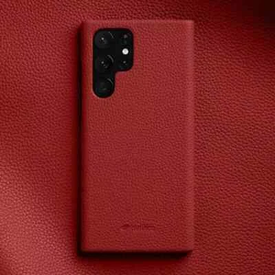 Funda de cuero genuino Melkco original para Samsung Galaxy S24 Ultra S23 cubierta retro Foto 1 de 4