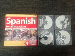 Learn to speak Spanish GSP Spanish For All Occasions 4 CD-ROMS - 3 Still Sealed