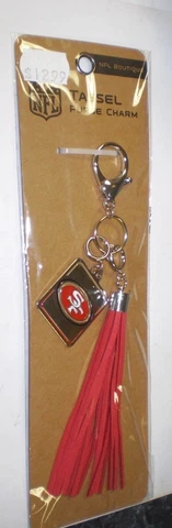 NEW NFL 49ERS TASSEL PURSE CHARM  MADE BY LITTLE EARTH NIP Cover
