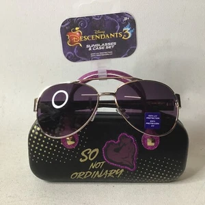 Disney Descendants 3 Girls Sunglasses and Case Set (RARE) - Picture 1 of 2