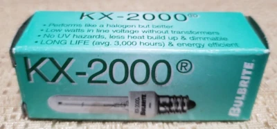 1 New BULBRITE KX-2000 KX20CL/E12 LONG LIFE BULB 3,000 HOURS - Image 1 of 3
