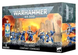 Space Marines Company Command warhammer 40k (command squad with captain) - Picture 1 of 6