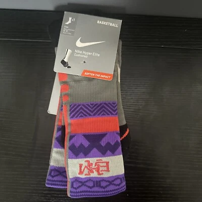 Nike Hyper Elite Calcetines Acolchados BHM Púrpura Para Hombre Talla Grande 8-12 Nuevos con Etiquetas Foto 1 de 4