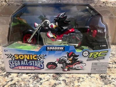 Novo Na Caixa Shadow The Hedgehog Motocicleta Sonic Sega All-Stars Corrida Bicicleta de Controle Remoto - Imagem 1 de 4