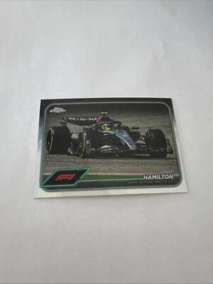 2024 Topps Chrome Formula 1 F1 Lewis Hamilton #78 Car Parallel Refractor SP - Image 1 of 2