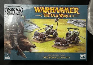 Warhammer El Viejo Mundo: Tribus Orcos y Duendes - Carros de Jabalíes Orcos - Nuevo - Imagen 1 de 7