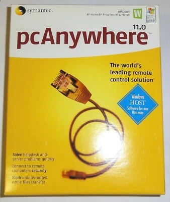 NEW Symantec pcAnywhere 11.0 Host, 1 User Original Box - Software Still Sealed - Image 1 of 2