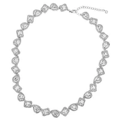 COLLANA OTTAVIANI Donna Argentata In OTTONE Placcato Silver Con Zirconi 500692C - Immagine 1 di 4