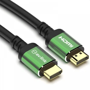 3m High Speed 4K HDMI Lead with Green Aluminium Head-Shell Solid Copper TrueHD - Picture 1 of 4