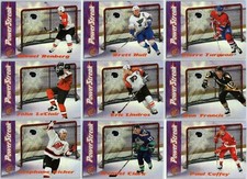 1995-96 STADIUM CLUB POWER STREAK INSERT CARDS - PICK SINGLES - FINISH SET Rare