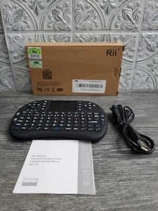Genuine Rii i8 2.4Ghz Mini Wireless Keyboard +Touchpad for PC Android smarTV PS4 - Picture 1 of 4