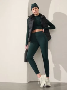 Athleta MP Rainier Jogger M Petite Cypress #488459 - Foto 1 di 17