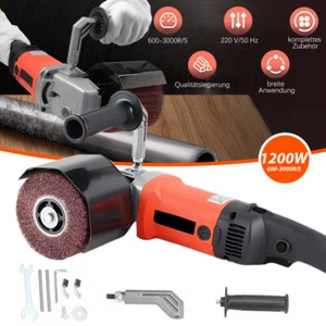 1200W Satiniermaschine Schleifmaschine Bürstenschleifer Polieren Walzenschleif - Bild 1 von 24