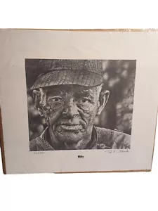 Ted Ostrowski Pencil Drawing Titled Willy Print 62/250 - Picture 1 of 9