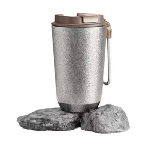 Double Wall Pure Titanium Colorful Drinking Cup Lightweight Coffee Mug With Lid - Picture 1 of 20
