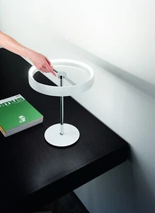 LED Tavolo Lampada da Tavolo Double 2-flg Fabas Luce 3474-30-102 Touch Dimmer - Foto 1 di 3