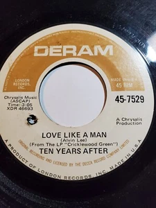 TEN YEARS AFTER 45RPM 7” Single Deram Records ”Love Like A Man” VG F155 - Picture 1 of 1