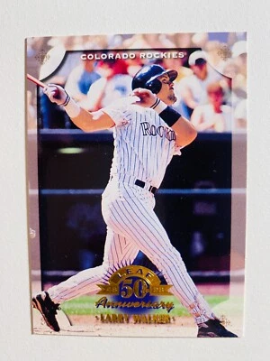 1998 LEAF 50TH ANNI #114 LARRY WALKER NM-MT MLB BASEBALL CARD - Image 1 of 2